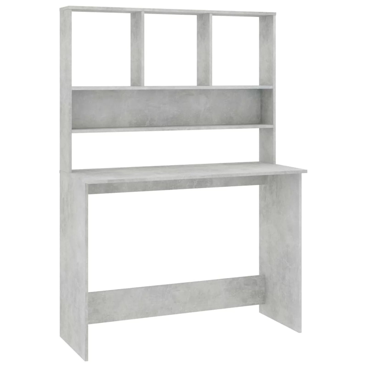 Desk with Shelves Concrete Gray B7591