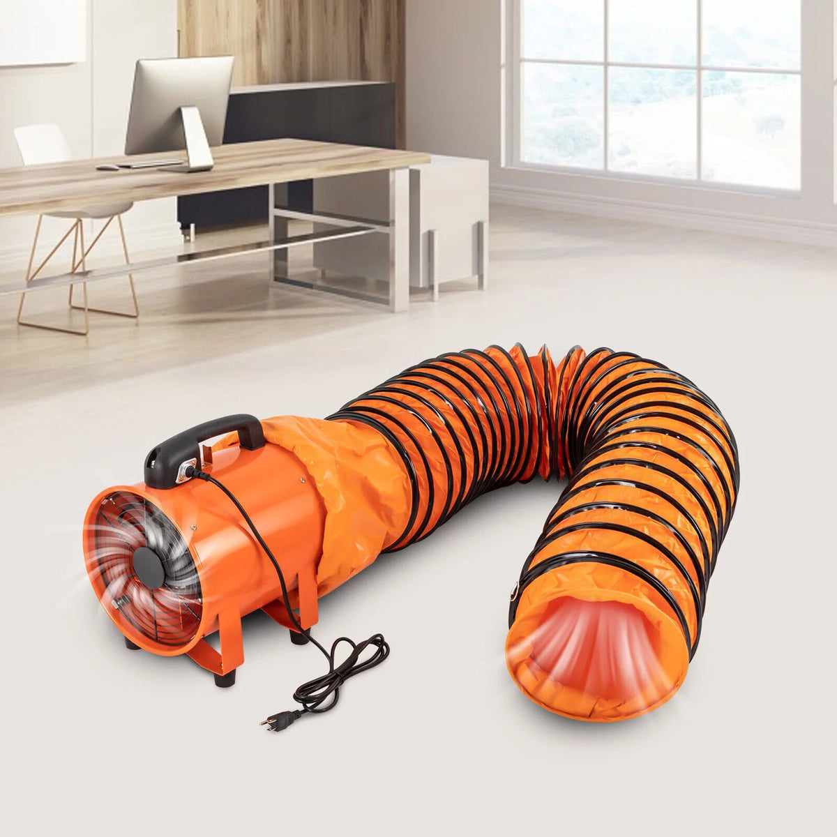 10 Inch Industrial Exhaust Fan with 16 ft Duct Hose I665