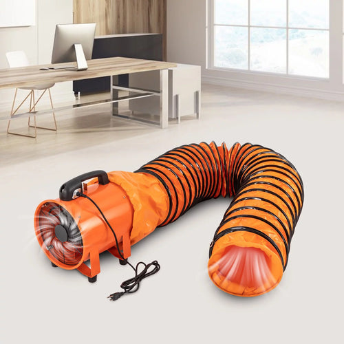 10 Inch Industrial Exhaust Fan with 16 ft Duct Hose I665