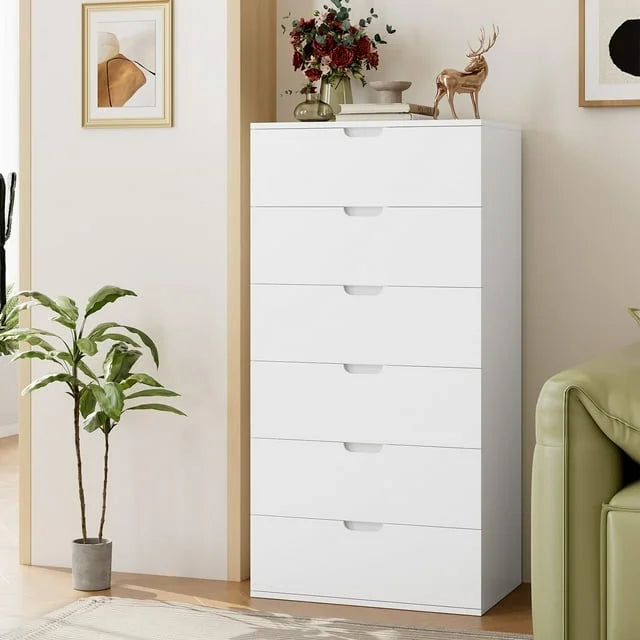 White 5 Drawer Dresser U2769