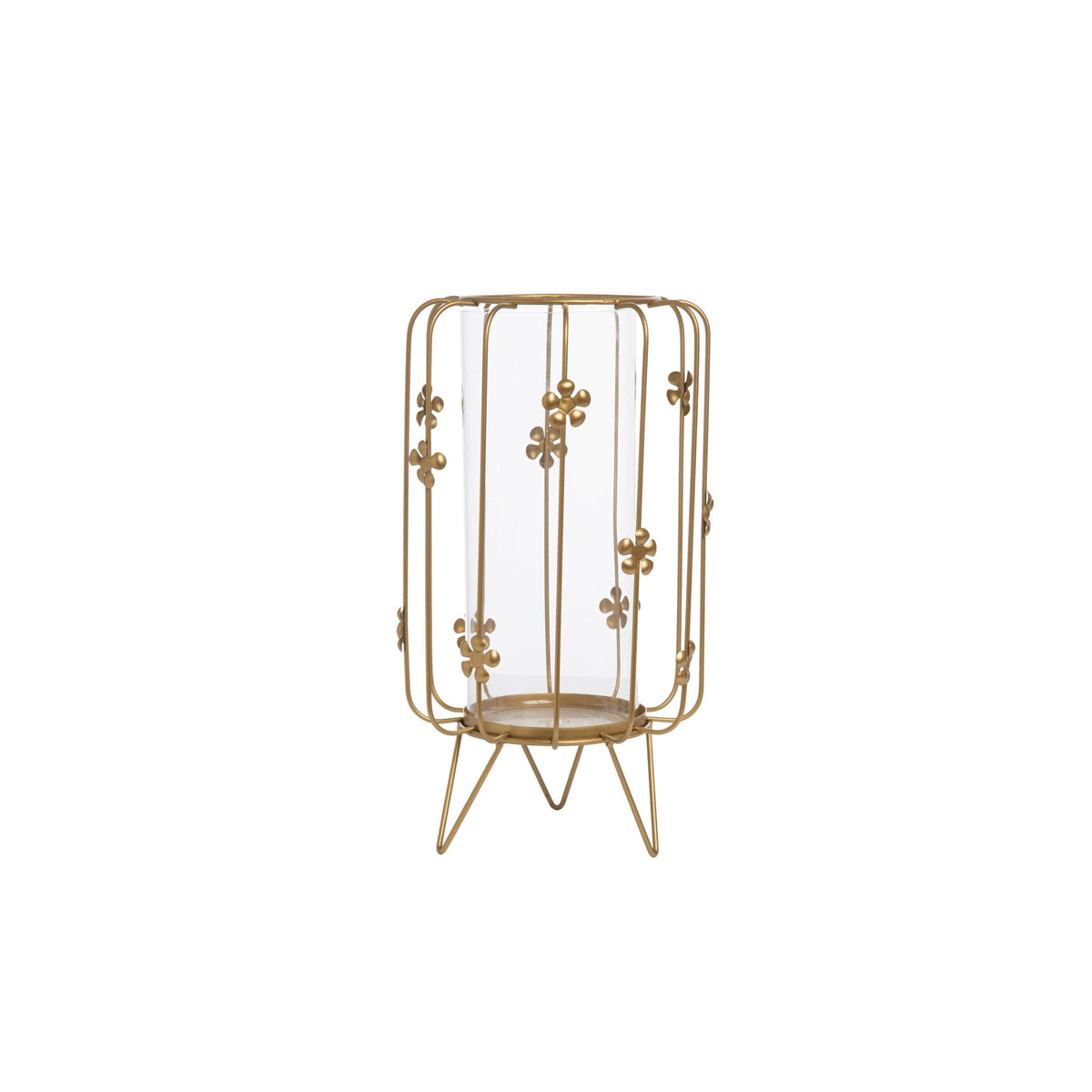 Large Brass Metal Candle Holder (Gold) Z3931