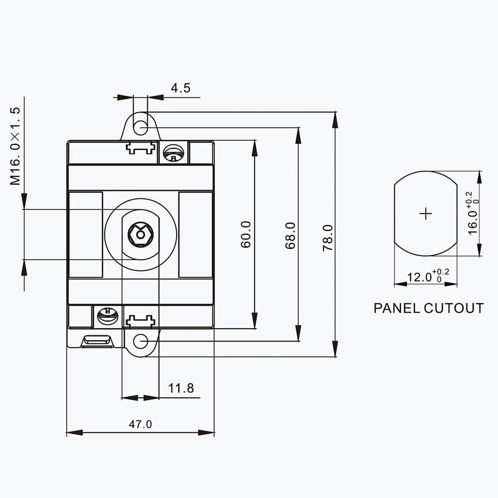 DC Isolator Switch, 1500V, Pack of 2 Z271