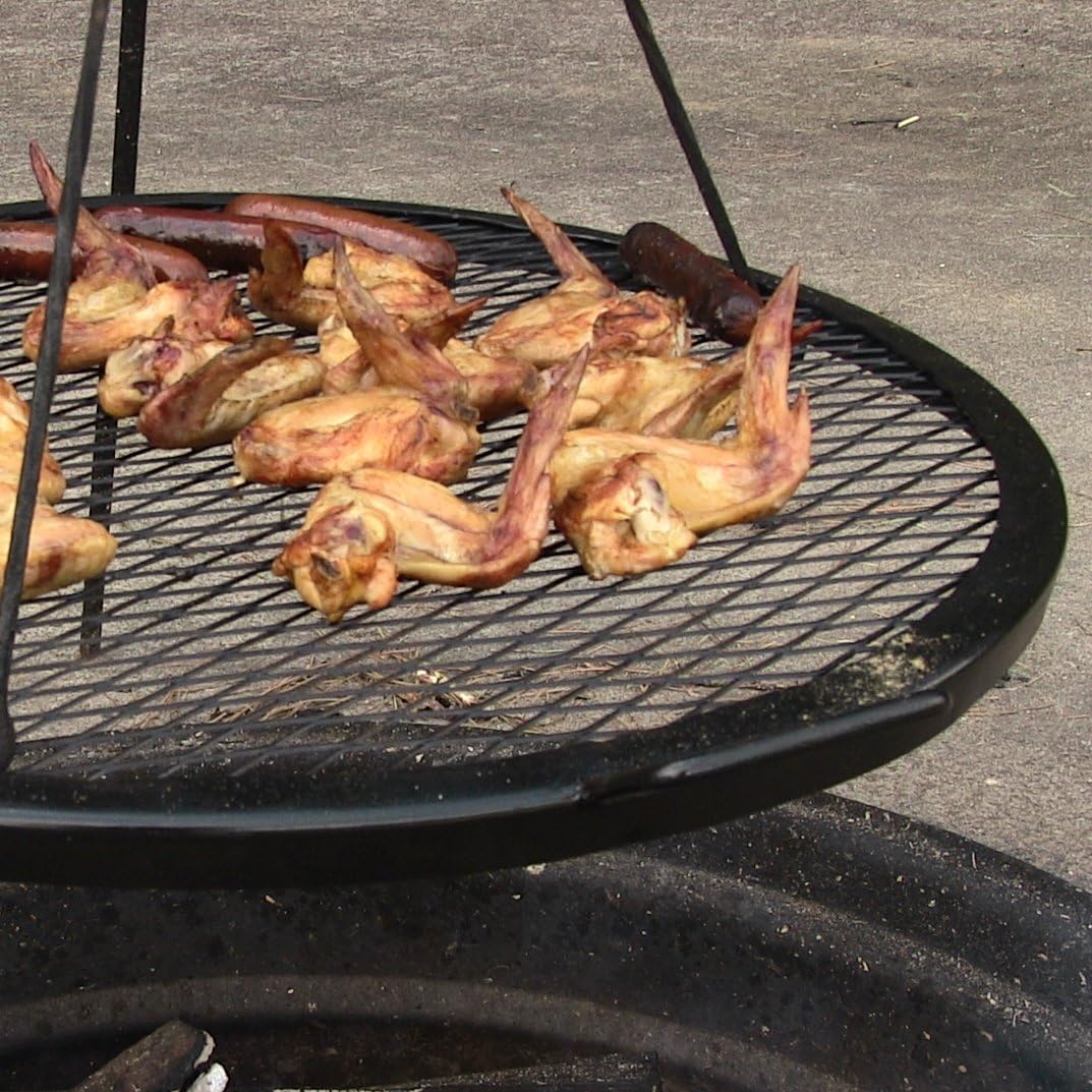 Round Heavy-Duty Steel Fire Pit Cooking Grate R98086