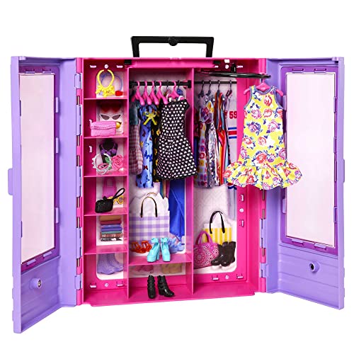 Fashionistas Ultimate Closet with Clothes (3 Outfits) & Fashion Accessories Including 6 Hangers F86926