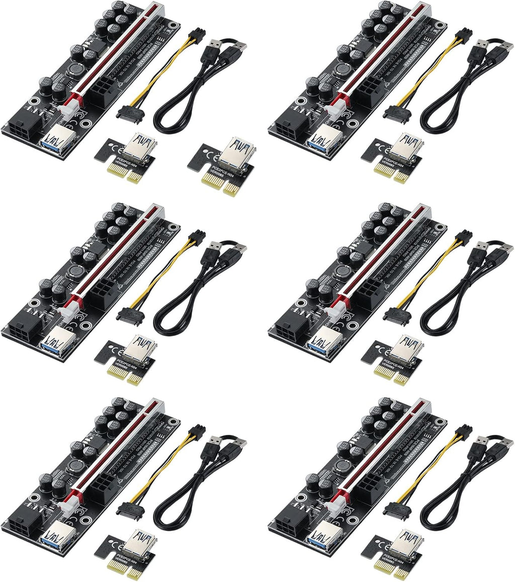 PCI-E 1X to 16X Riser Card with 24in USB 3.0 Extension Cable Q14279