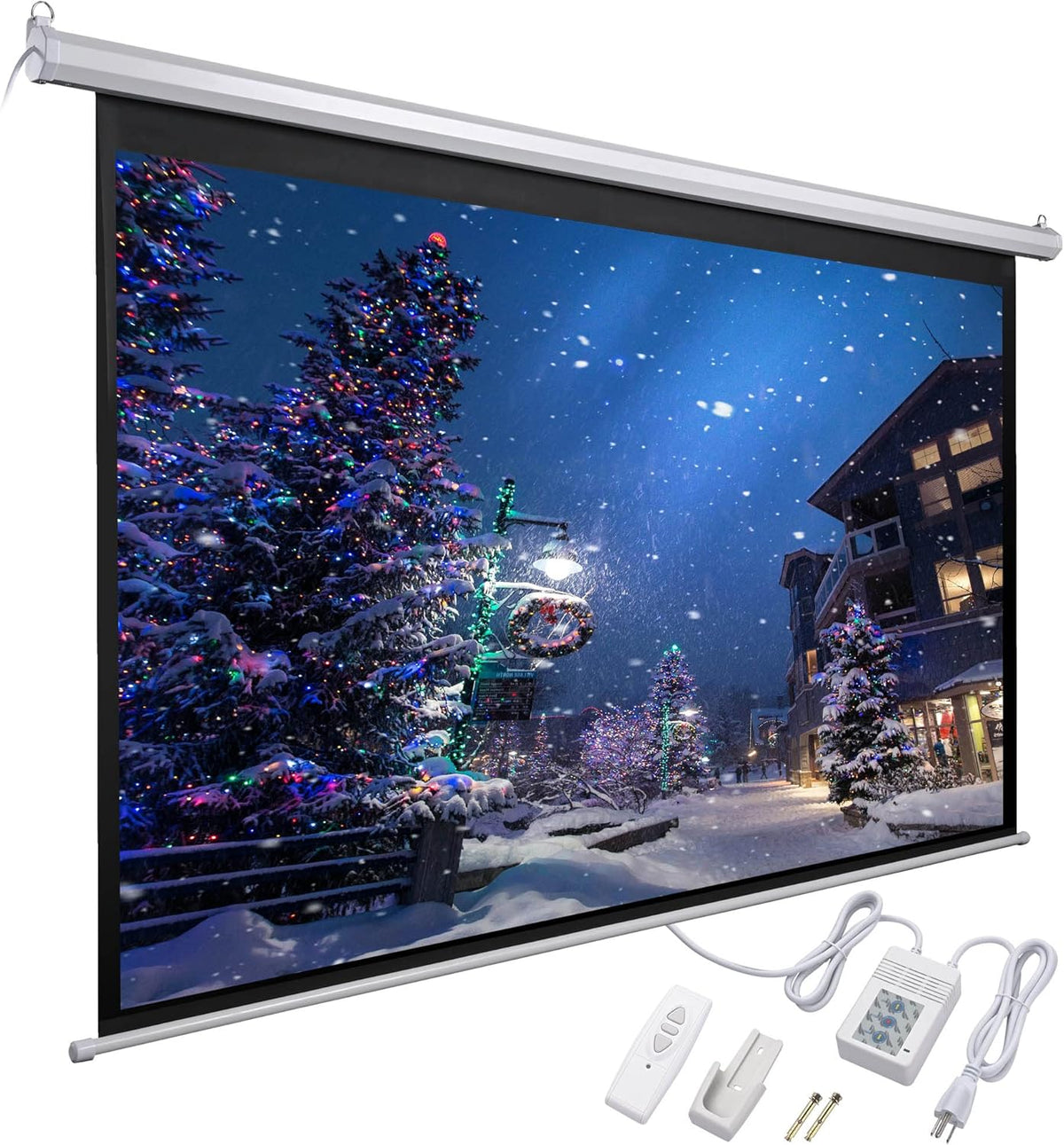 White 92 Diagonal 16:9 Projector Screen K4113