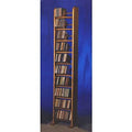 Natural Backless Dowel Multimedia Storage Rack J43872