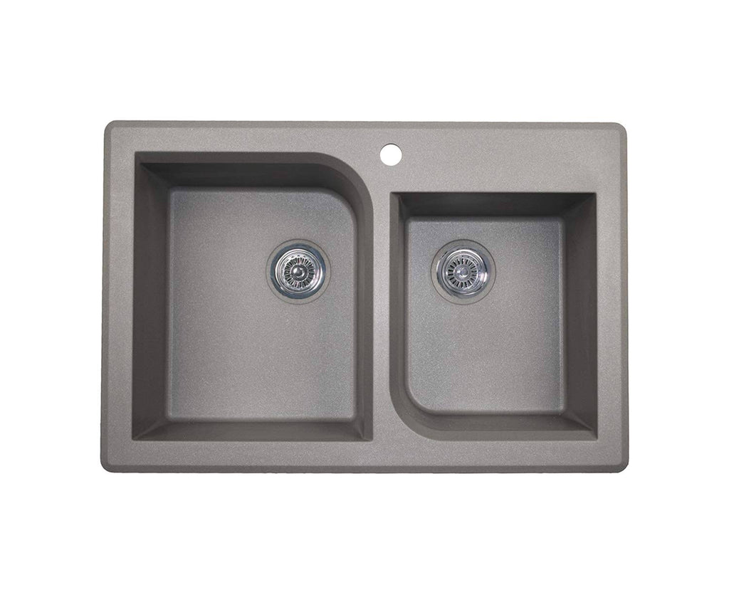 Granite Double Basin Drop-In Kitchen Sink Z85525