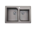 Granite Double Basin Drop-In Kitchen Sink Z85525