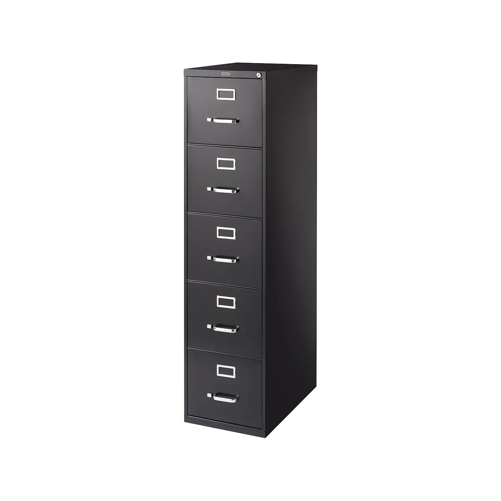 Black 5 Drawer Letter Vertical File Cabinet Z597497