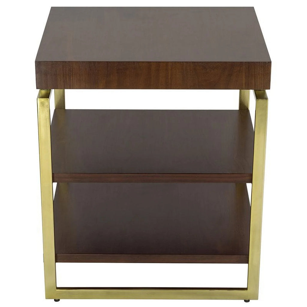 Chairside Table Rich Nut Brown D172
