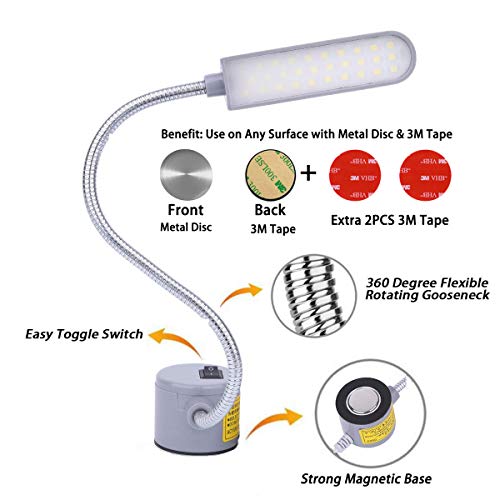 LED Sewing Machine Light with Magnetic Mounting Base O981