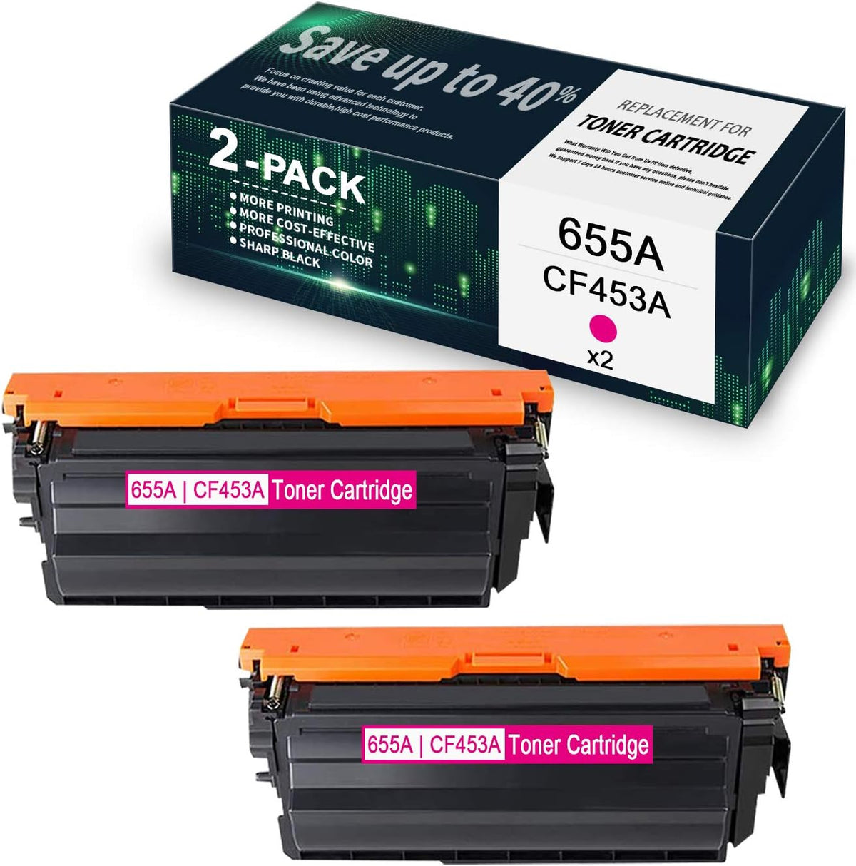 2-Pack Magenta Toner Cartridge B314524