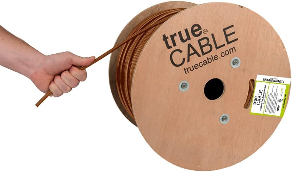 1000ft White CMX Cat6 Direct Burial Bulk Ethernet Cable H550195