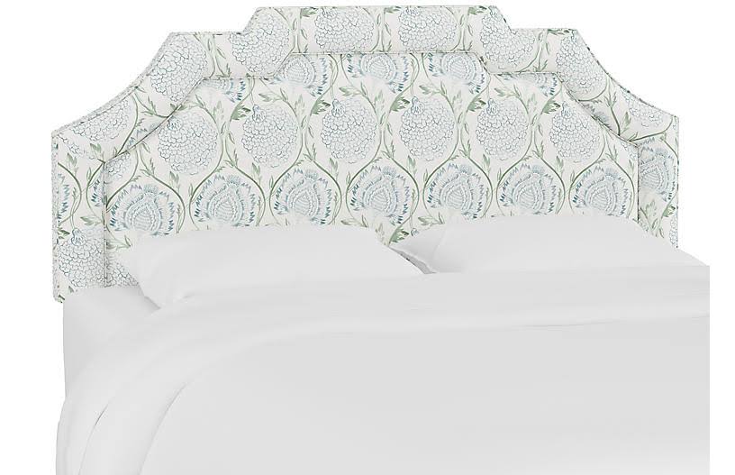 Cal King Floral Flax Headboard D4130