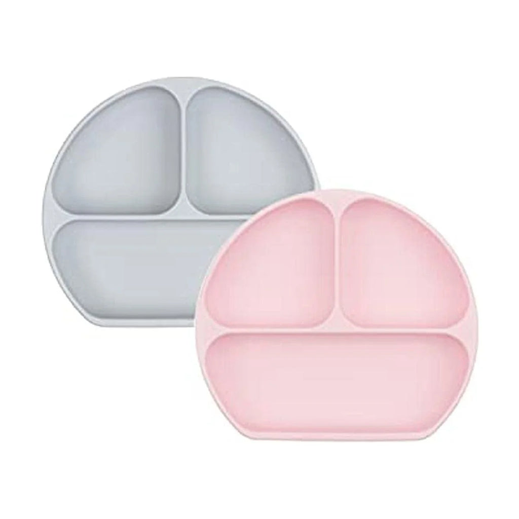 Silicone Suction Divided Baby Plate, BPA Free, 2pk N46372