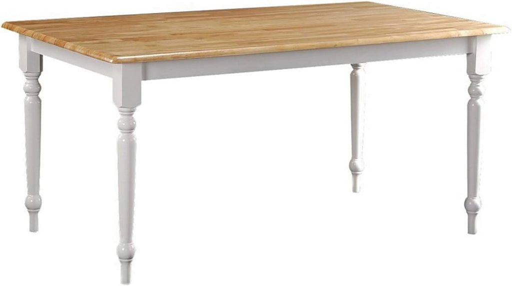 Brown and White Wooden Dining Table N968215