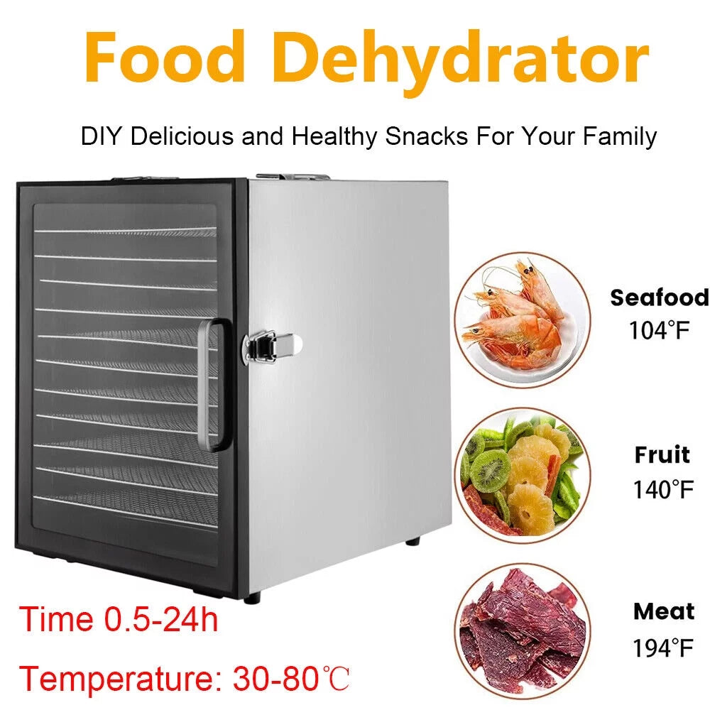 12 Tray Stainless Food Dehydrator O572881