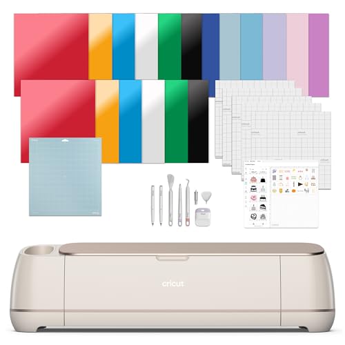 Smart Cutting Machine with Smart Vinyl, Cardstock, Transfer Tape, Iron On HTV, Mat, Pens, Tool Kit R23683