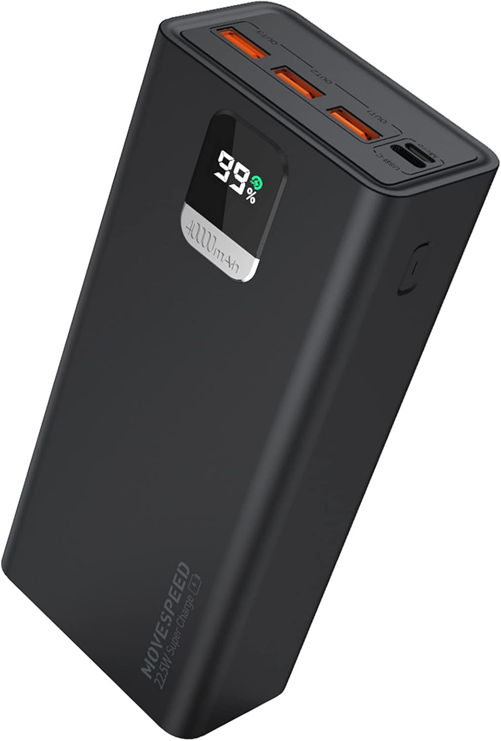57000mAh Power Bank, 20W PD USB C & 22.5W QC Fast Charging, 4 Outputs & 2 Inputs, LED Display, Pack of 2 X818