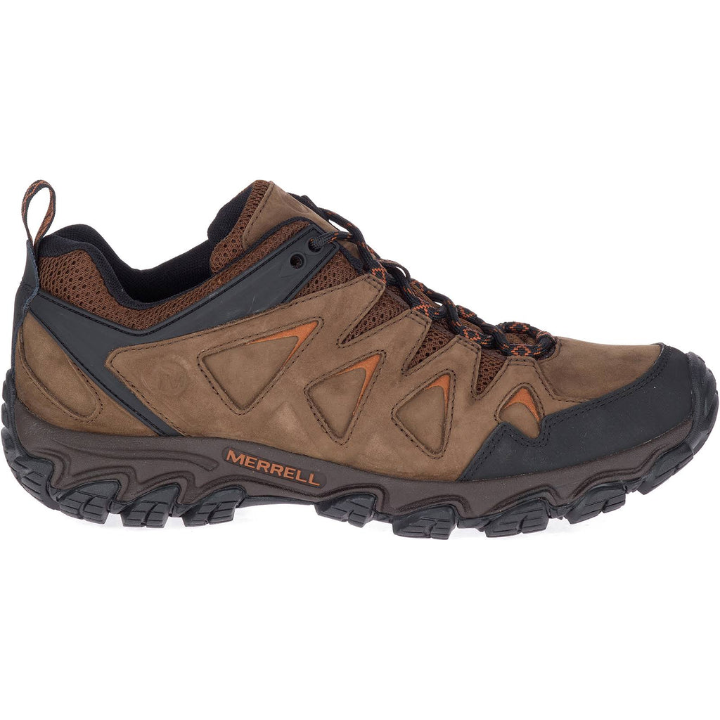 Men's Pulsate Leather Shoes, Size 12, Dark Earth I95607