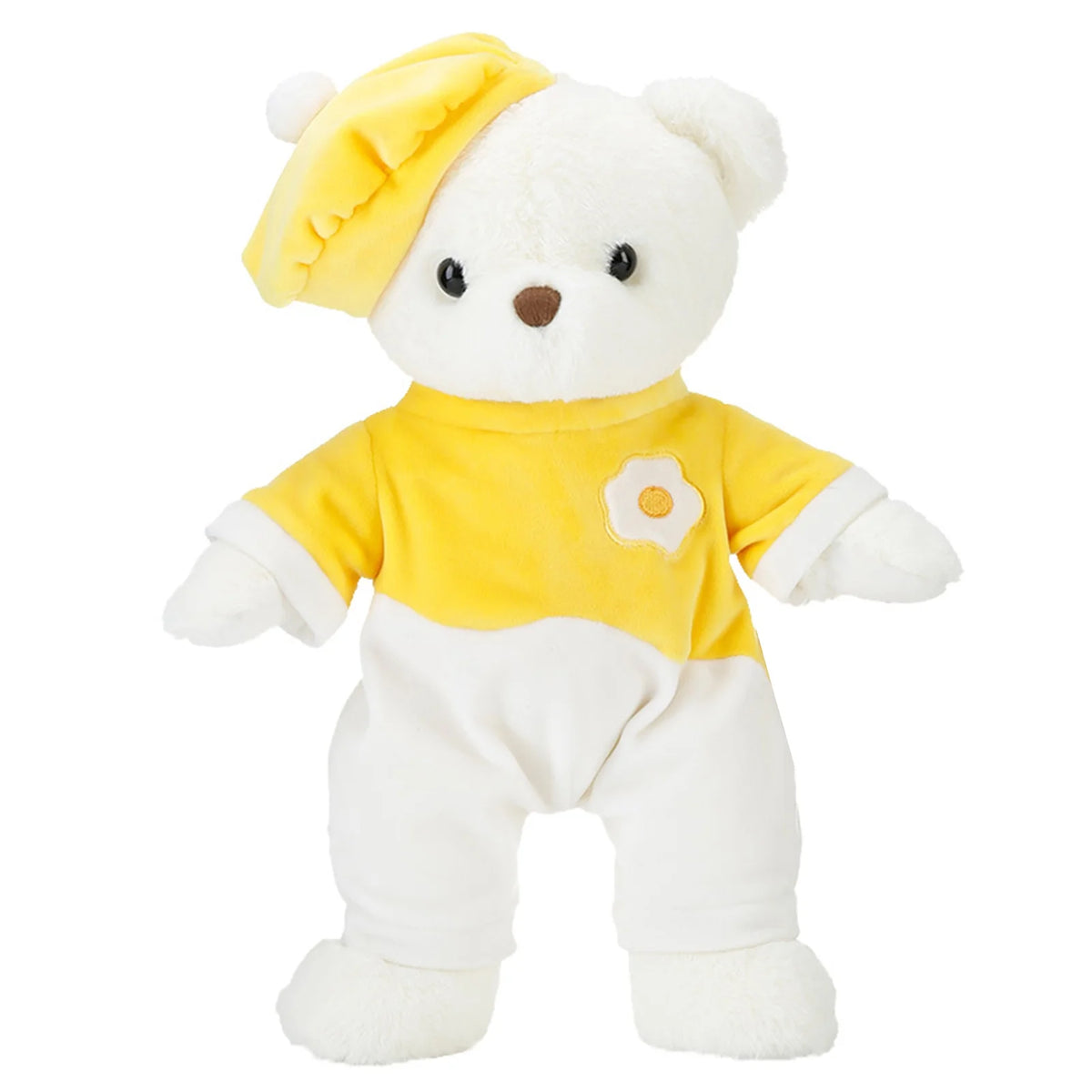 Colorful Egg Yolk Cap Design Plush Doll U839415