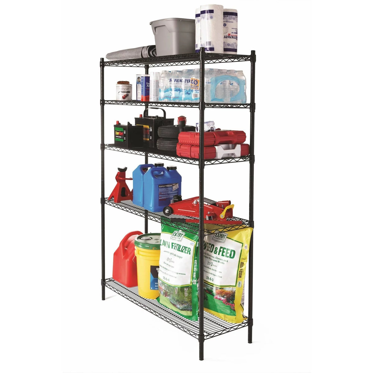 Black 5-Tier Wire Shelf I5120