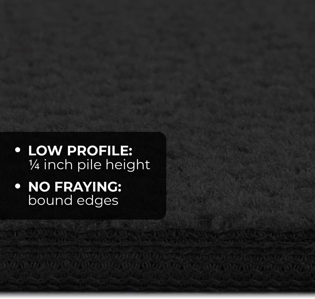Black 12 Feet X 27 Inches Skid-Resistant Carpet Runner X157073
