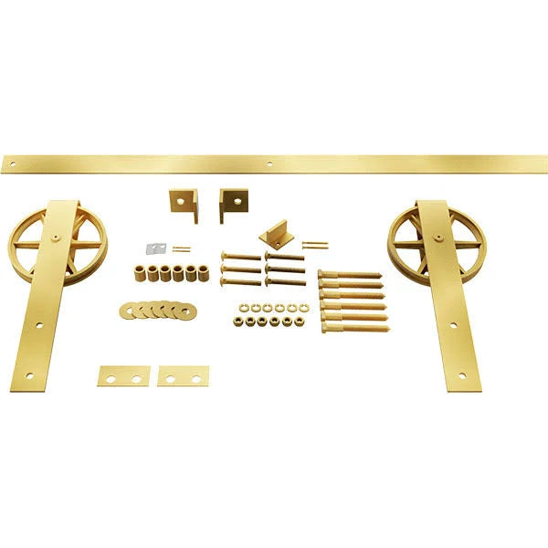 Barn Door Hardware Set with 8 ft Track for 1 3/8 inch Doors S920