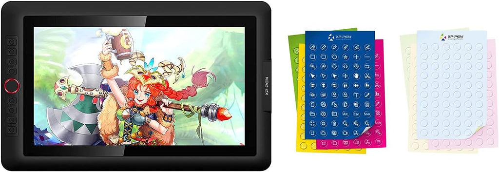 15.6 Pro Drawing Tablet with Screen 120% sRGB 8192 Levels Tilt Function Battery-Free Stylus W502414