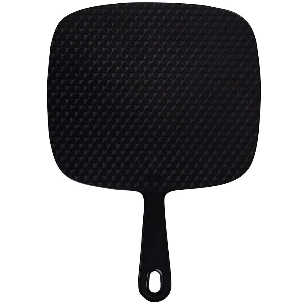Extra Large Hand Mirror with Handle, 9" W x 12" L, Black X36906