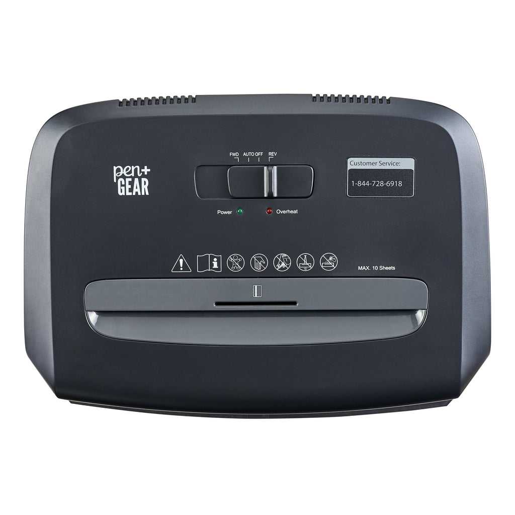 10-Sheet Cross-cut Paper Shredder with 4 Gallon Bin M665657