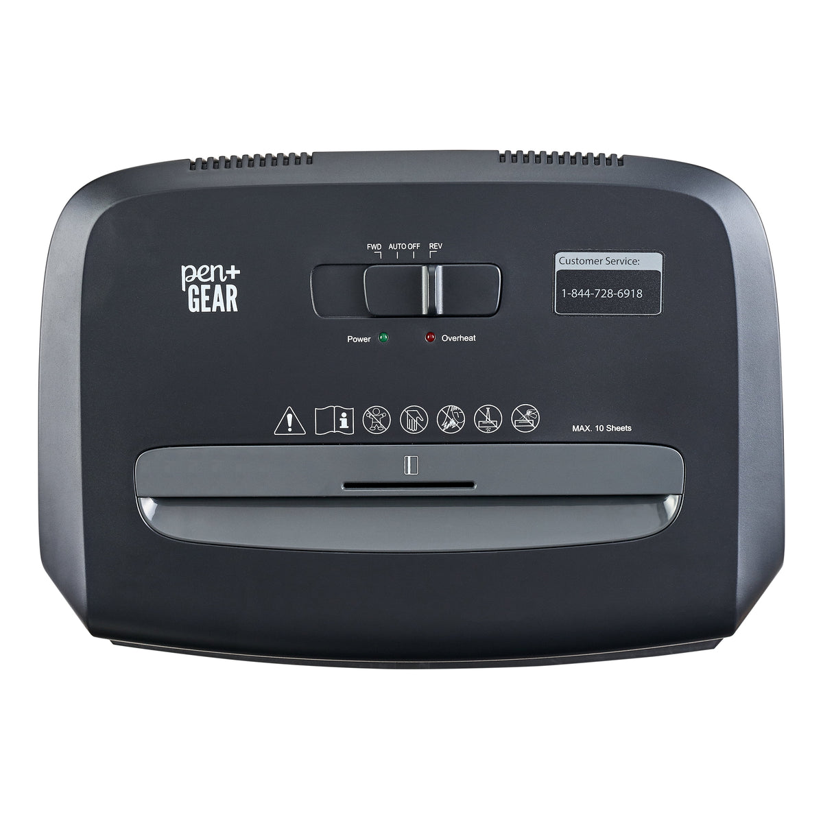 10-Sheet Cross-cut Paper Shredder with 4 Gallon Bin M665657
