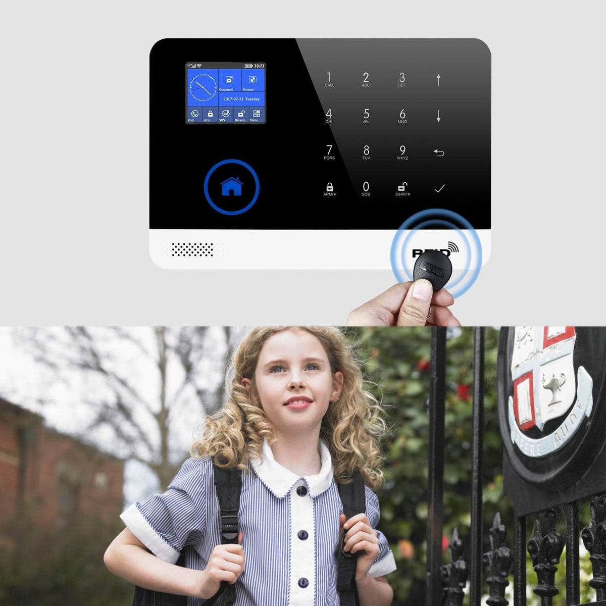 18 Piece Wireless DIY Burglar Alarm Security System O6397