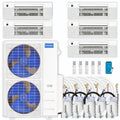 48,000 BTU 5 Zone Ceiling Cassette Ductless Air Conditioner and Heat Pump B75609