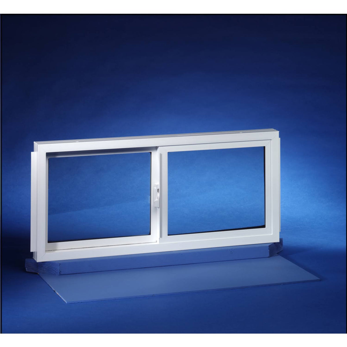 Double Slider Basement Window 32 x 18 in Vinyl R426043