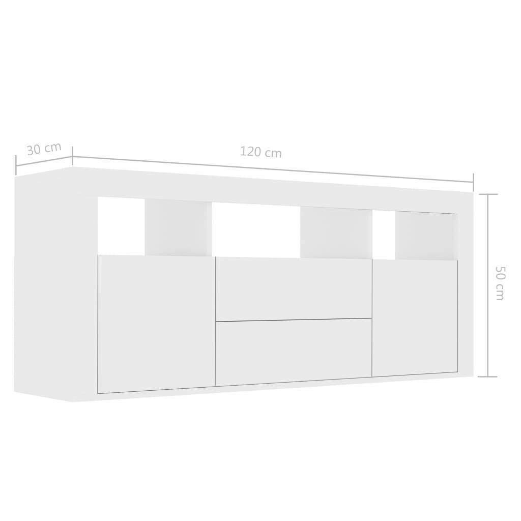 White TV Cabinet Chipboard S590315