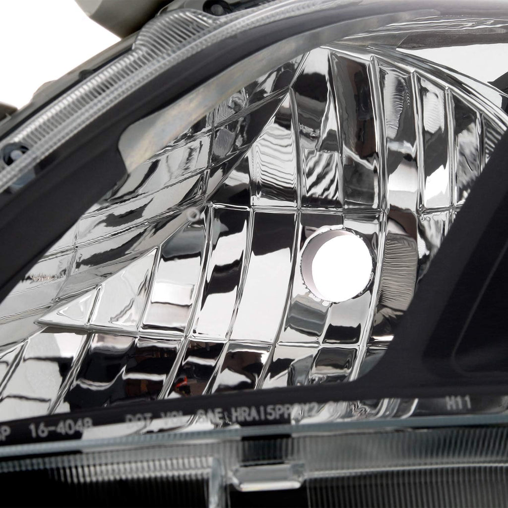 Projector Headlights Black Headlamps Pair X127