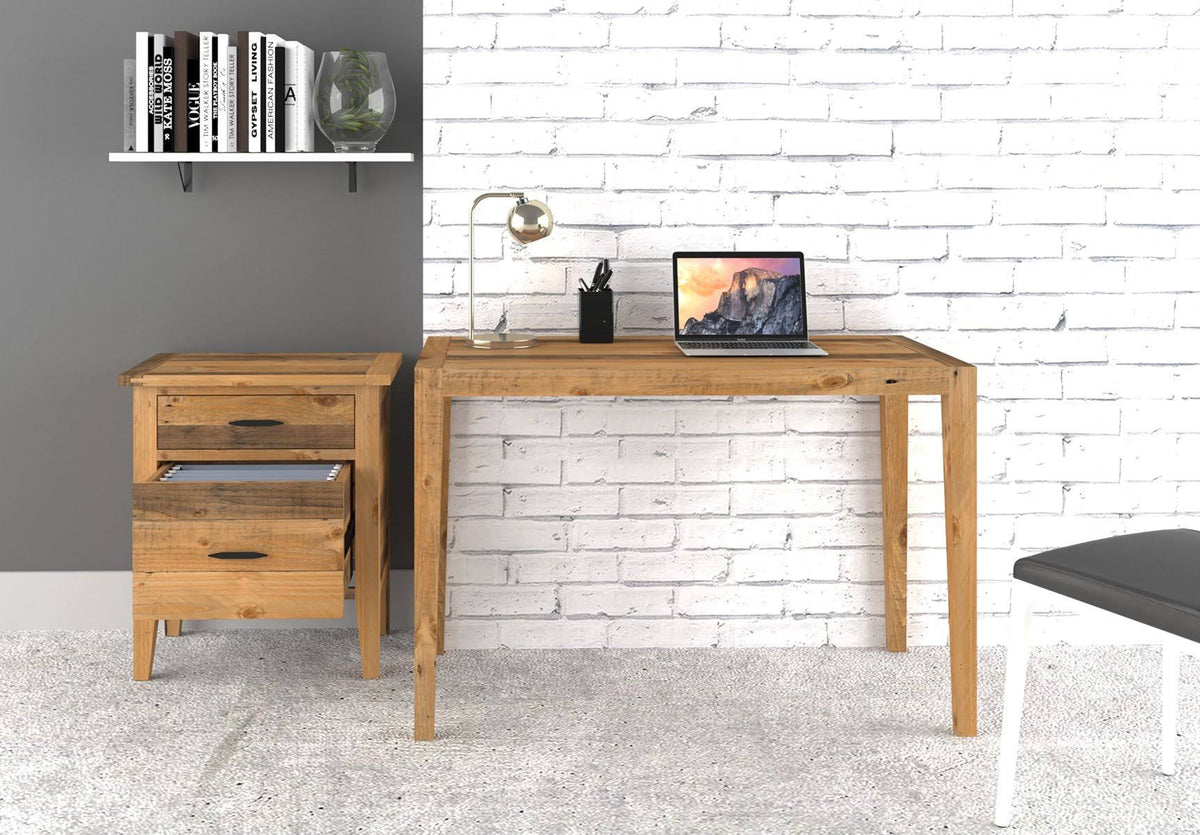 Reclaimed Wood Filing Cabinet with Two Drawers W544054
