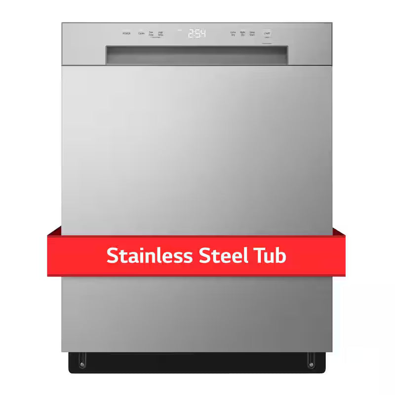 Front Control Dishwasher with Stainless Steel Tub K621