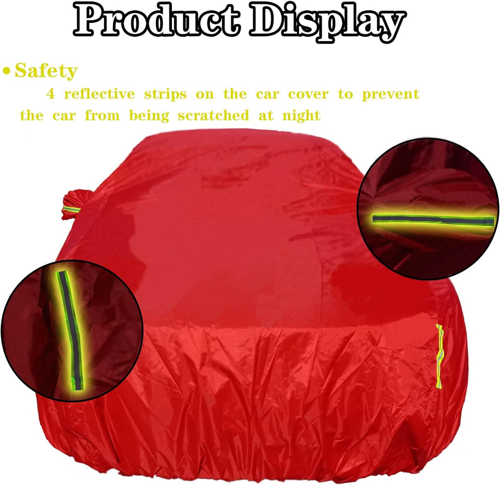 Red Oxford Full Car Cover for Sedan R6180