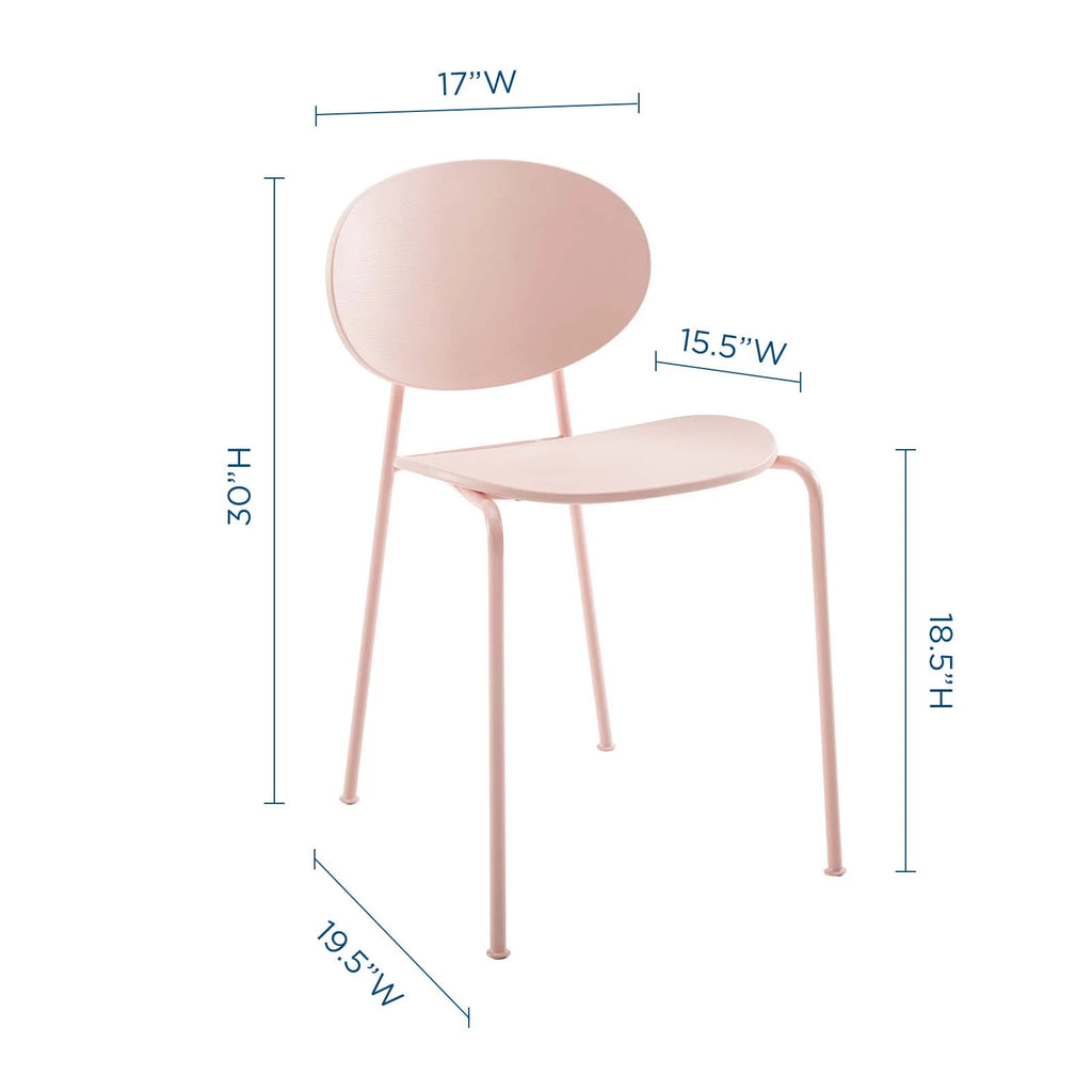 Pink Dining Side Chair Set of 2 G145