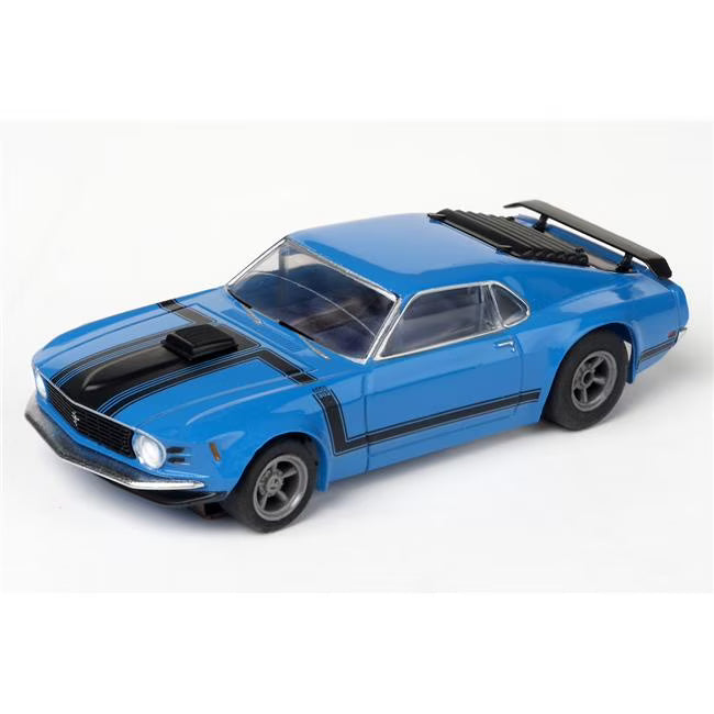 HO Scale Mustang Boss 302 Blue Slot Car A2938
