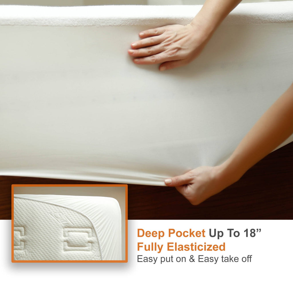 California King Bamboo Mattress Protector I137728