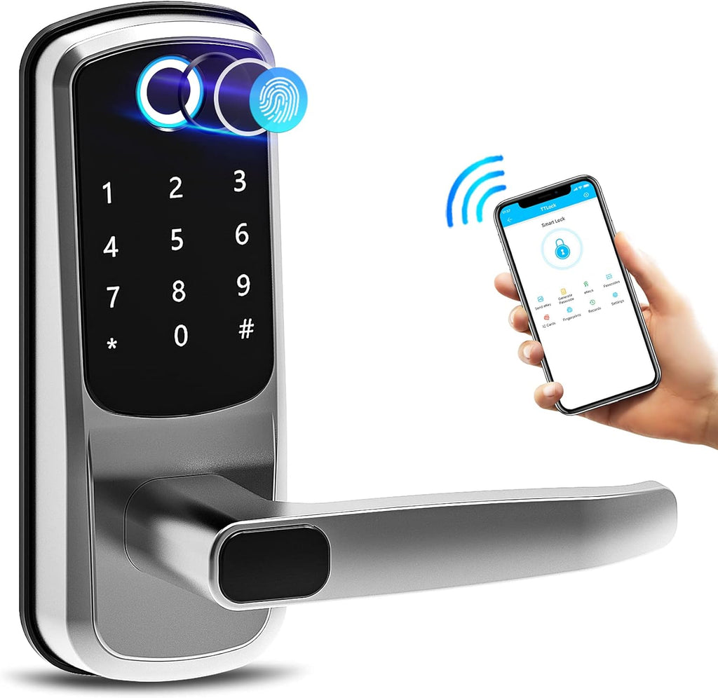 Fingerprint Door Lock Smart Lock with App Code Key and IC Card F836