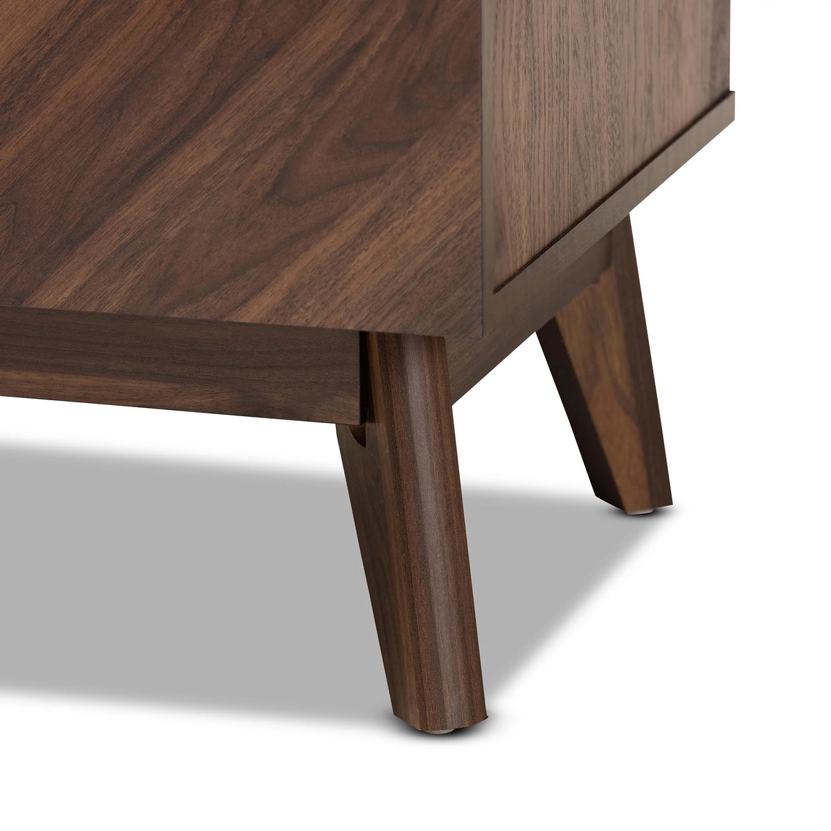 Walnut Brown Wood Storage Cabinet S5300