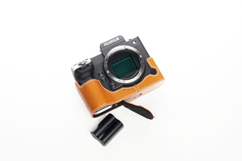 Black Leather Camera Case with Hand Strap K233726