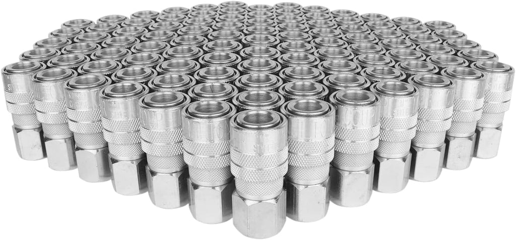 3/8" FNPT Industrial Interchange Quick-Connect Steel Coupler, Box of 100 Z783573