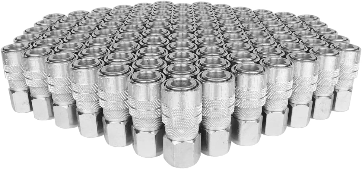 3/8" FNPT Industrial Interchange Quick-Connect Steel Coupler, Box of 100 Z783573