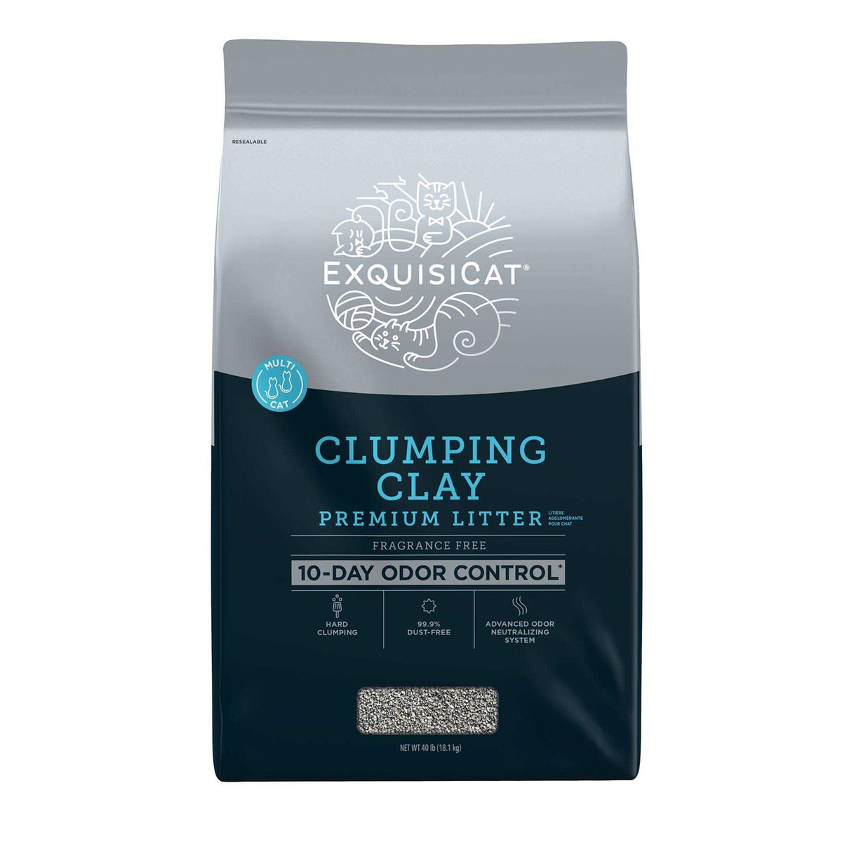 Clumping Multi-Cat Clay Cat Litter L713624